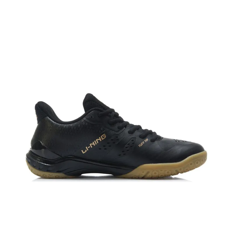 LiNing Cloud Thunder Cushioned Slip Resistant Abrasion Resistant Badminton Shoes Men's Black-1
