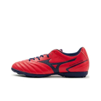 Mizuno Monarcida TF Rubber Broken Studs Durable Breathable Soccer Shoes Men's Red Blue