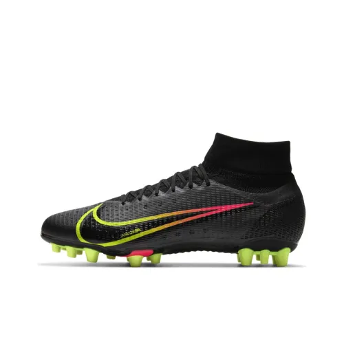 Nike Mercurial Superfly 8 Soccer Shoes Men Mid-Top Black