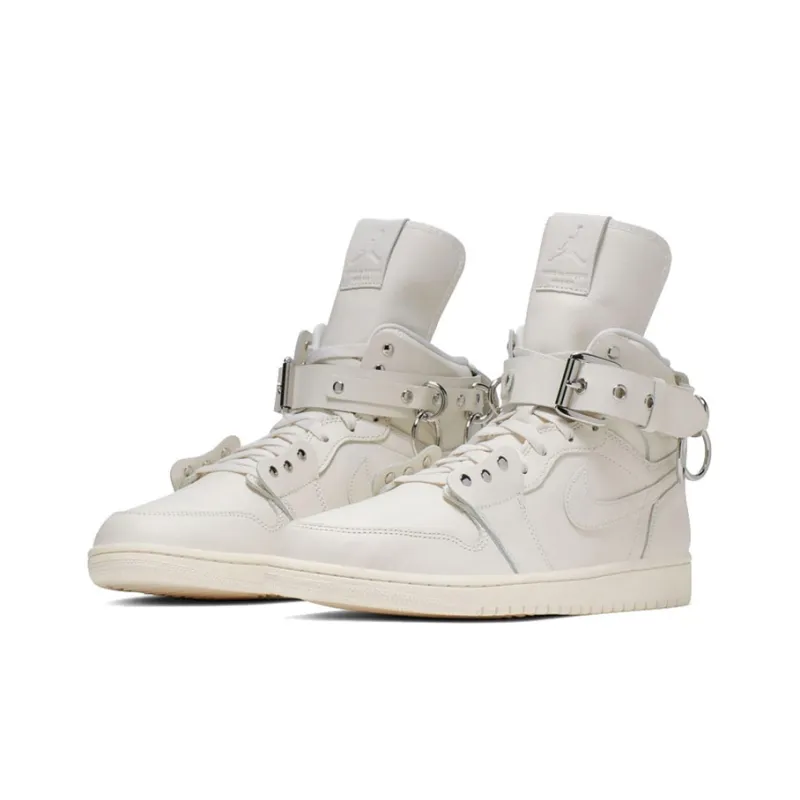 Comme Des Garçons X Jordan 1 Retro Strap High White-2