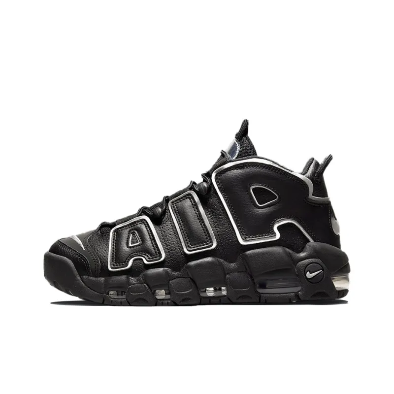Nike Air More Uptempo Black Silver Women's-0
