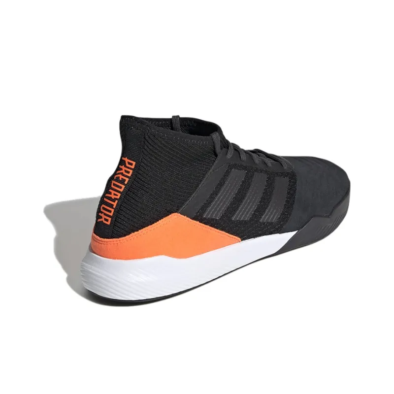 Adidas Predator 19.3 IC/IN Breathable Soccer Shoes Men's Black Orange-3