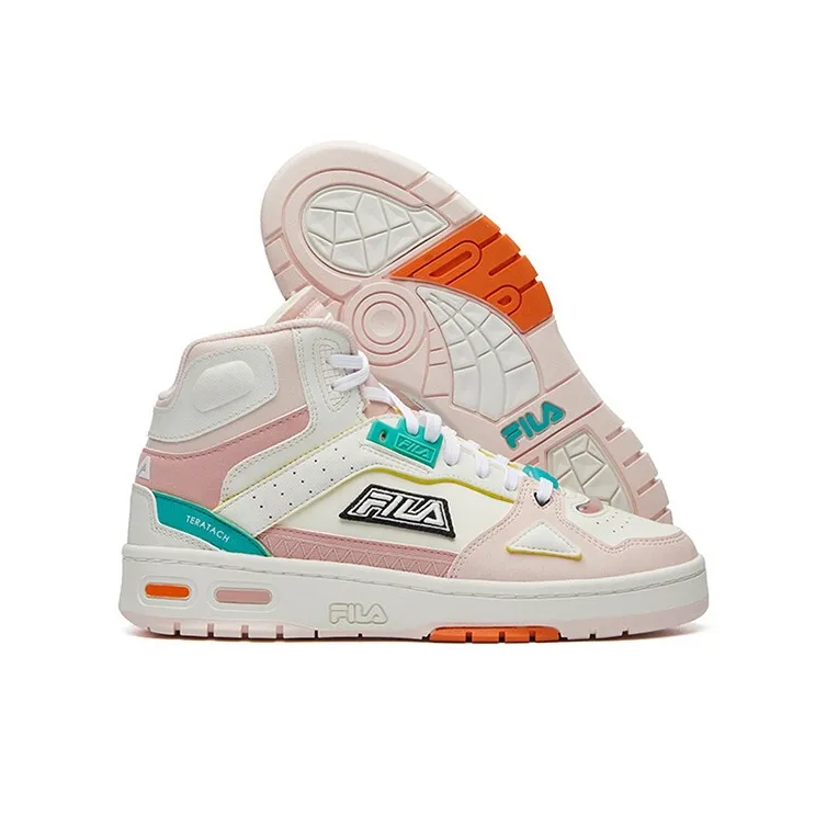 FILA FUSION Heritage Retro Basketball Shoes 'White Pink' Women's-6