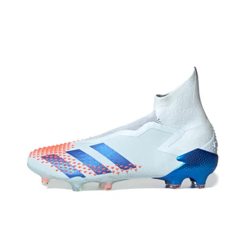 Adidas PREDATOR Series Soccer Shoes Men Mid-Top Light Sky Blue/Royal Blue/Signal Coral Pink