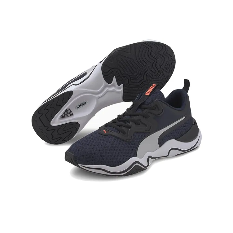 PUMA Zone Xt Cushioned Wear-Resistant Breathable Low-Top Training Shoes Men's Blue Gray-4