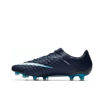 Nike FG Rubber Long Studs Cushioning Anti-Slip And Wear-Resistant Soccer Shoes Men's Dark Blue