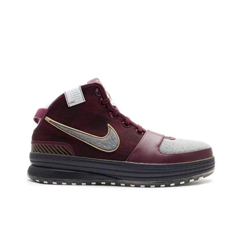 Nike Lebron 6 Wise Non-slip Lightweight Mid-Top Vintage Basketball Shoes Men's Red-1