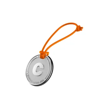 Ito Metal Luggage Tag Unisex Silver