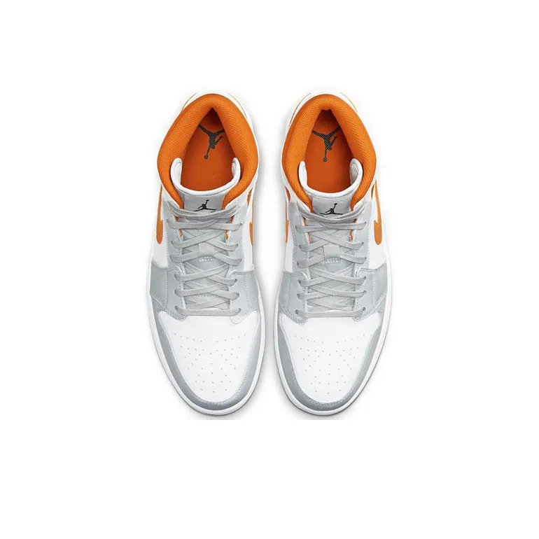 Jordan 1 Mid Starfish Pure Platinum-4