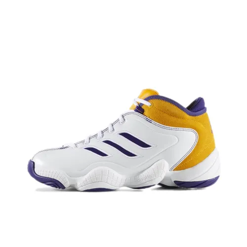 Adidas Crazy 3 Vintage Basketball Shoes Men Mid-Top White/Gold/Purple