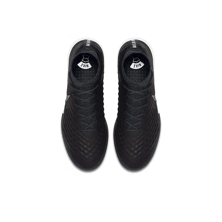 Nike TF Rubber Broken Studs Cushioning Anti-Slip And Wear-Resistant Soccer Shoes Men's Black-3