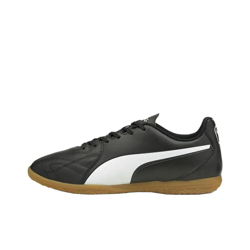 PUMA King Hero 21 IT King Hero 21 Cushioning Anti-Slip And Wear-Resistant Soccer Shoes Men's Black Brown-0
