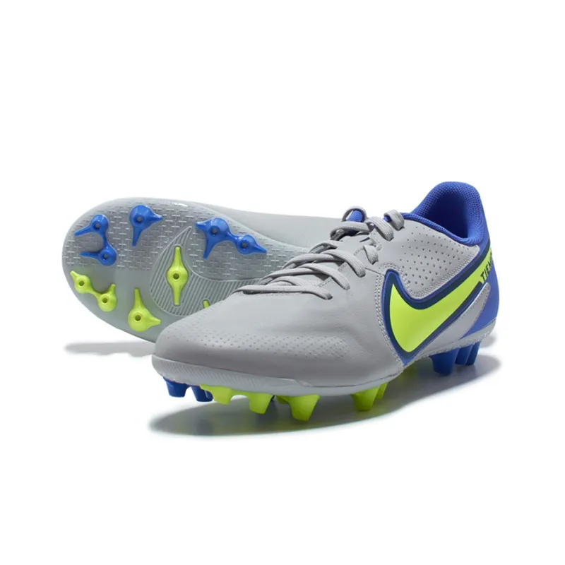 Nike Legend 9 Academy Ag Soccer Shoes Grey/Blue-4