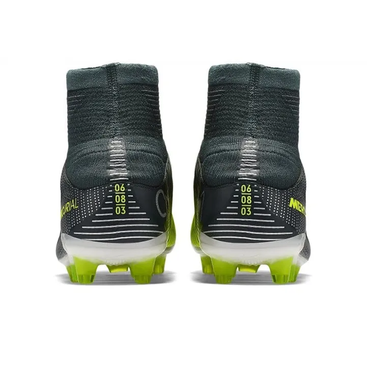 Nike AG Rubber Short Studs Cushioning Anti-Slip And Wear-Resistant Soccer Shoes Men's Black Green-4