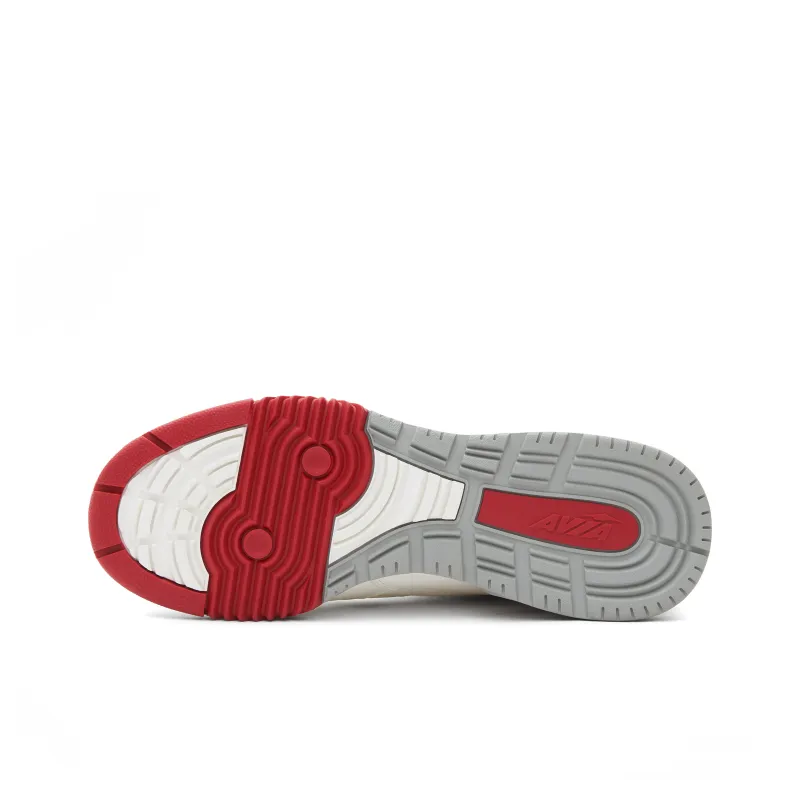 AVIA 855 Series Anti Slip Wear Resistant Low Top Vintage Basketball Shoes Men's White Red-5