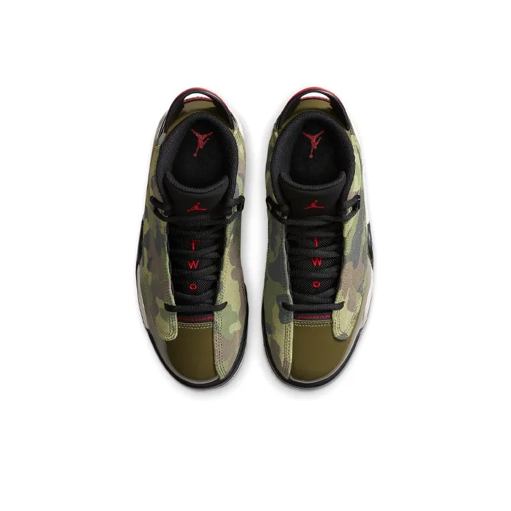 Jordan Dub Zero Cushioning Coverage Lightweight Mid-Top Vintage Basketball Shoes GS Camouflage-3
