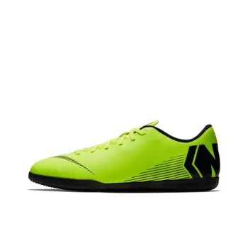 Nike Mercurial Vapor 12 IC/IN Indoor Cushioning Anti-Slip And Wear-Resistant Soccer Shoes Men's Green Black