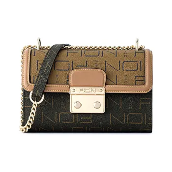 FION Cow Leather, Artificial Leather Small Square Bag Shoulder Bag Regular Women's Multicolor