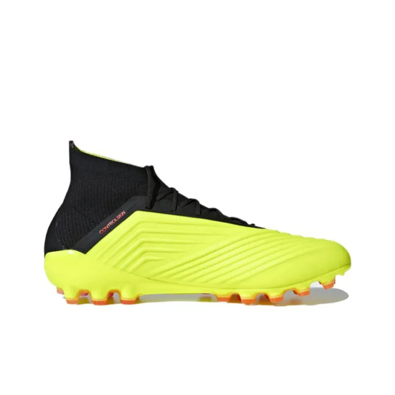 Adidas Predator 18.1 AG Cushioning Anti Slip And Wear Resistant Soccer Shoes Yellow Black-1