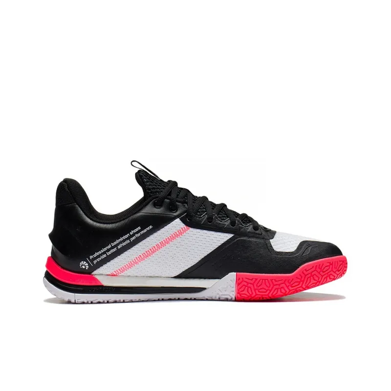 LiNing Flying Close To The Ground SE Cushioning Breathable Low-Top Badminton Shoes Unisex Black White-1