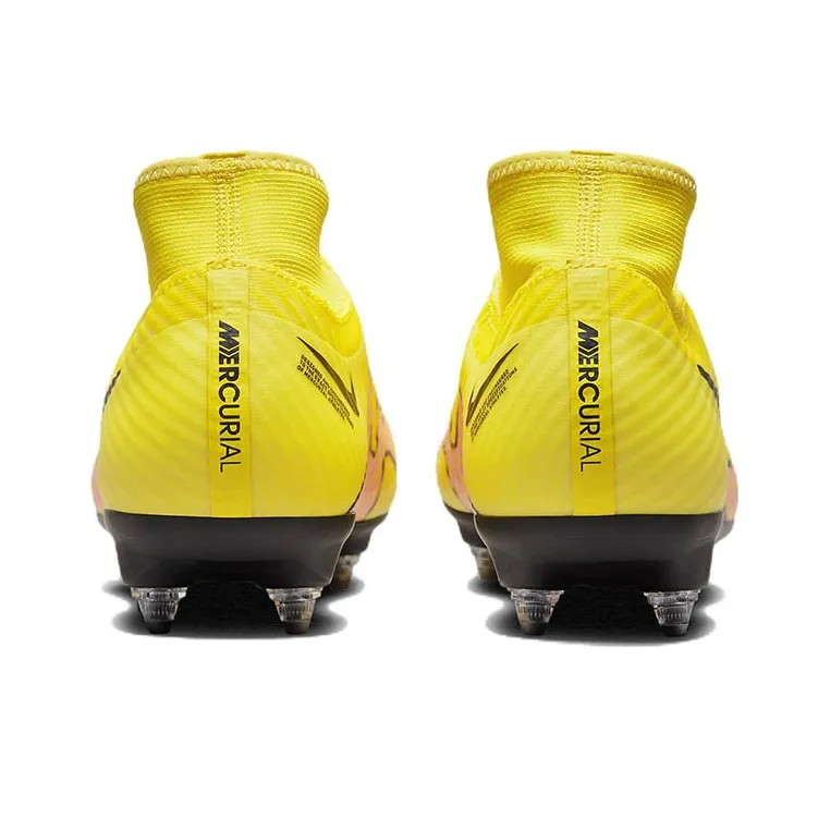 Nike Mercurial Superfly 9 15 Academy SG Pro Anti Clog Traction 'Yellow Strike Coconut Milk Doll'-4