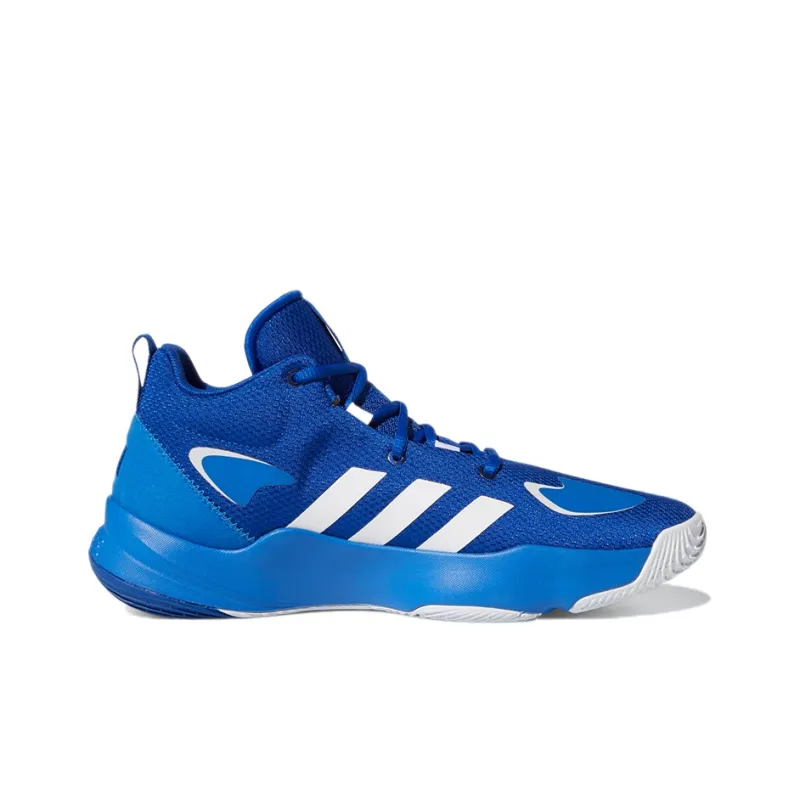 Adidas N3XT Pro N3xt 2021 Cushioning Anti-Slip And Wear-Resistant Mid-Top Vintage Basketball Shoes Men's Blue-1
