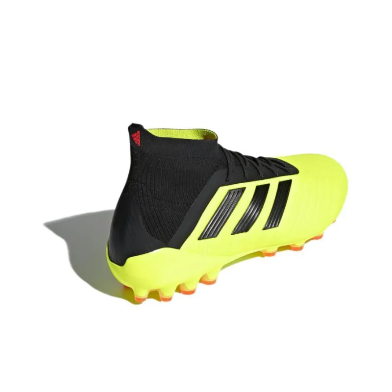 Adidas Predator 18.1 AG Cushioning Anti Slip And Wear Resistant Soccer Shoes Yellow Black-3