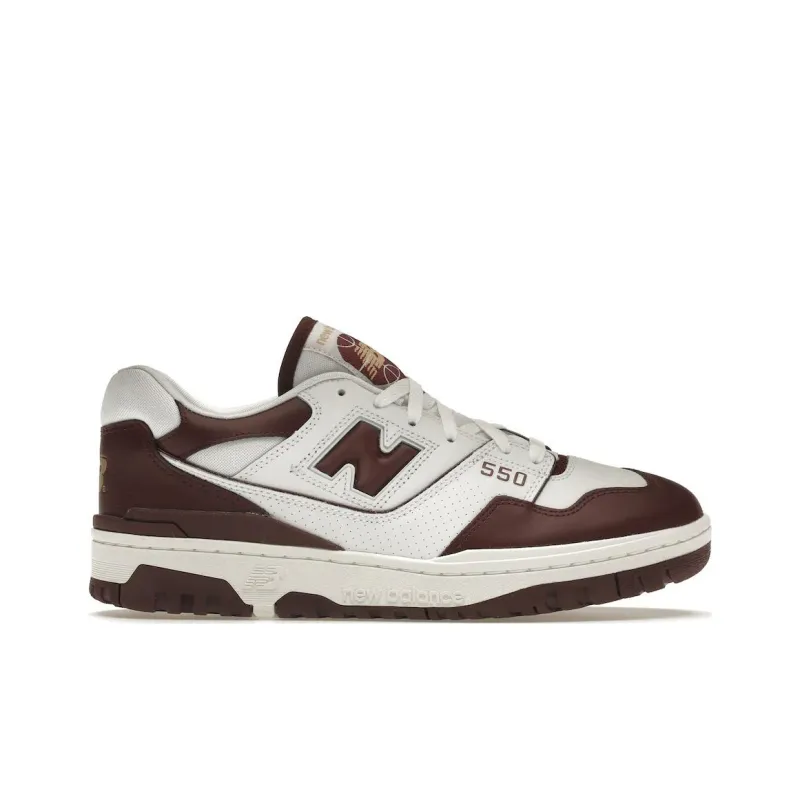 New Balance 550 White Burgundy-1