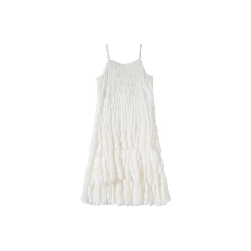Adeworn Slip Dress Women's White-1
