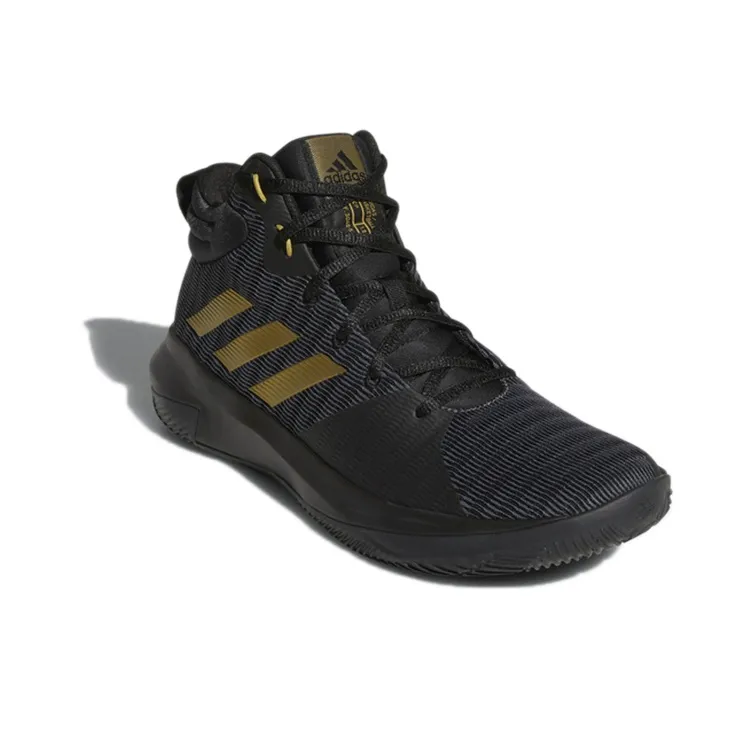 Adidas D Rose Lethality Wear-Resistant High-Top Vintage Basketball Shoes Men's Black-2