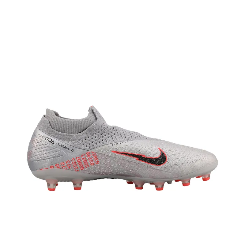 Nike Phantom Vision 2 Elite Df AG Pro Metallic Grey Crimson-1