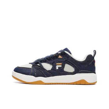 FILA FUSION Smash Low Top Vintage Basketball Shoes Men's Blue White