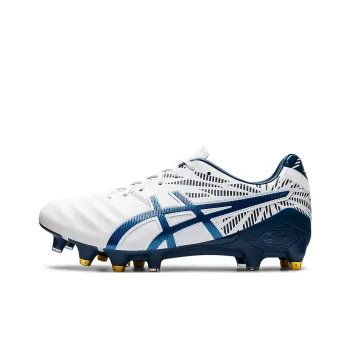 Asics Gel-Lethal Tigreor FF Hybrid Durable Breathable Soccer Shoes White Blue