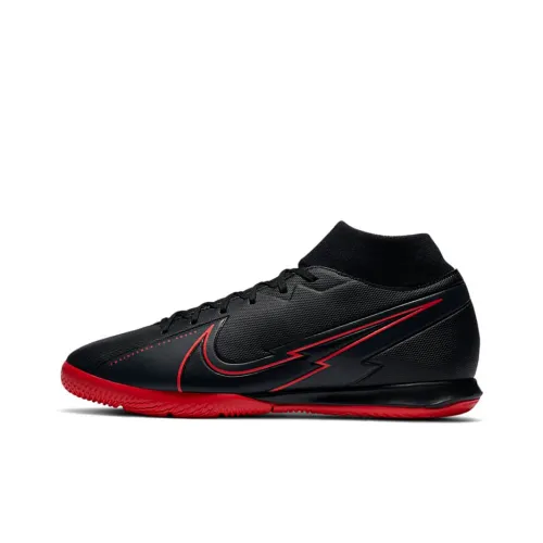 Nike Mercurial Superfly 7 Soccer Shoes Unisex Mid-Top Black/Red