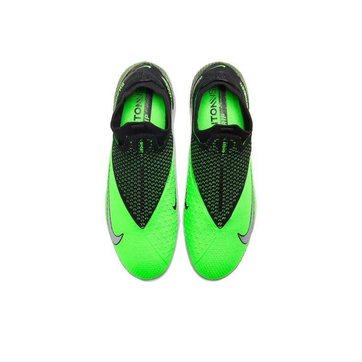 Nike Phantom Vision 2 Elite Dynamic Fit Fg Black Green Strike-3