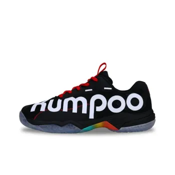 KUMPOO Flip Light Wheel D72 Cushioning Breathable Coverage Support Lightweight Low Top Badminton Shoes Unisex Black