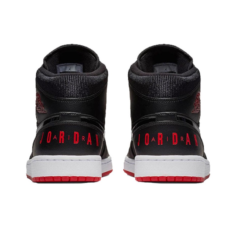 Jordan 1 mid black university red outlet