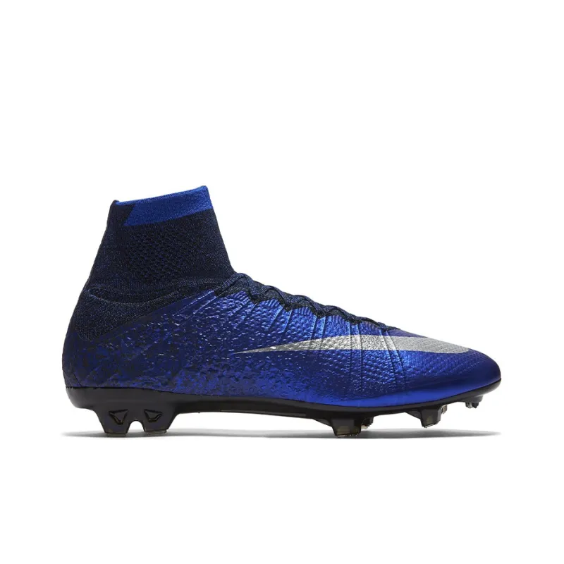 Nike Mercurial Superfly 8 Soccer Shoes Men High Top Blue/Black-1