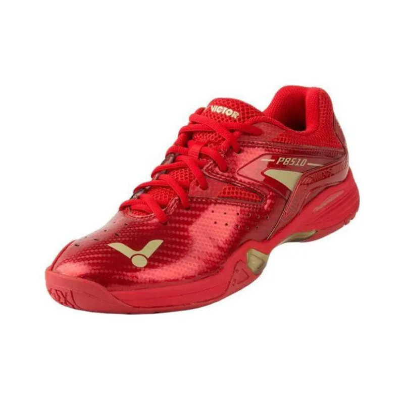 Victor Badminton Shoes Unisex Low Top Vivid Red/Bright Gold-1