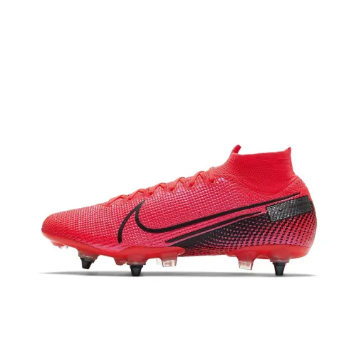 Nike Mercurial Superfly 7 Soccer Shoes Unisex Mid-Top Pink