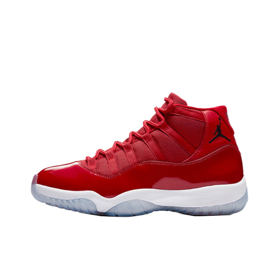 trends black red jordans 11 - POIZON