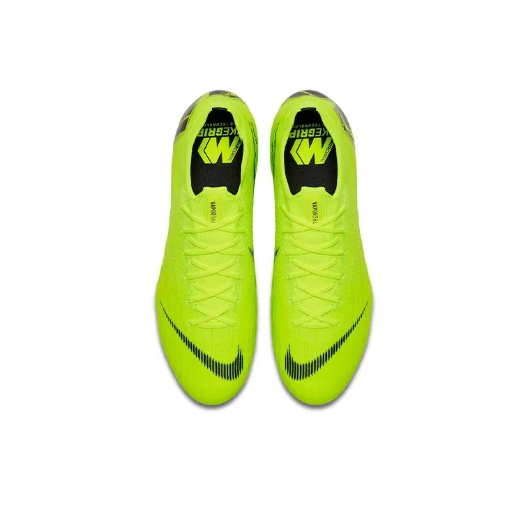 Nike Mercurial Vapor 12 Soccer Shoes Men Low-Top Neon Green-3