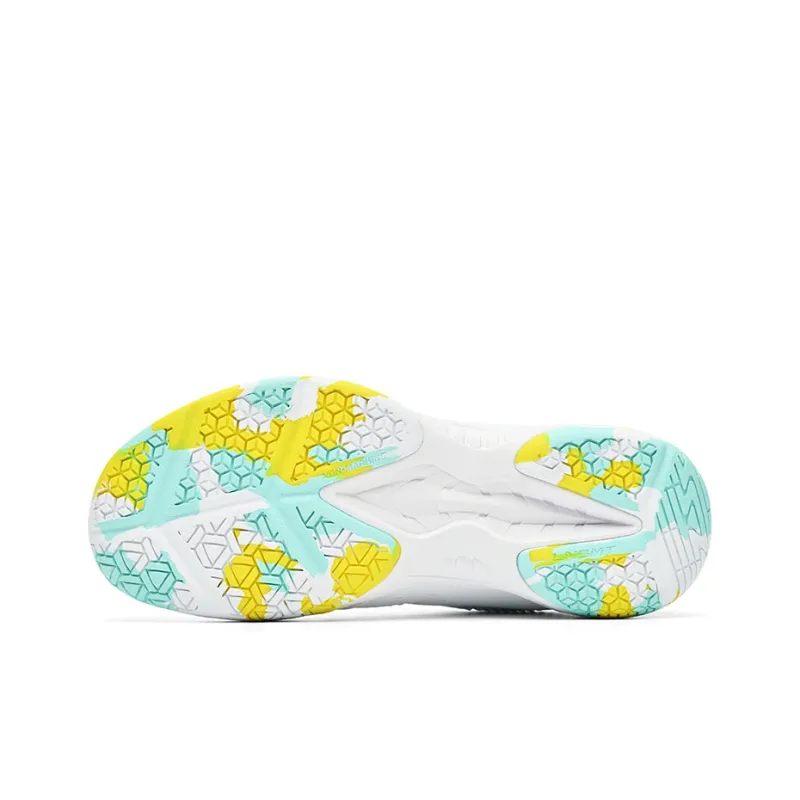 LiNing Speed Collection Long Wind Cushioning Wear Resistant Low Top Badminton Shoes Unisex White Green-4