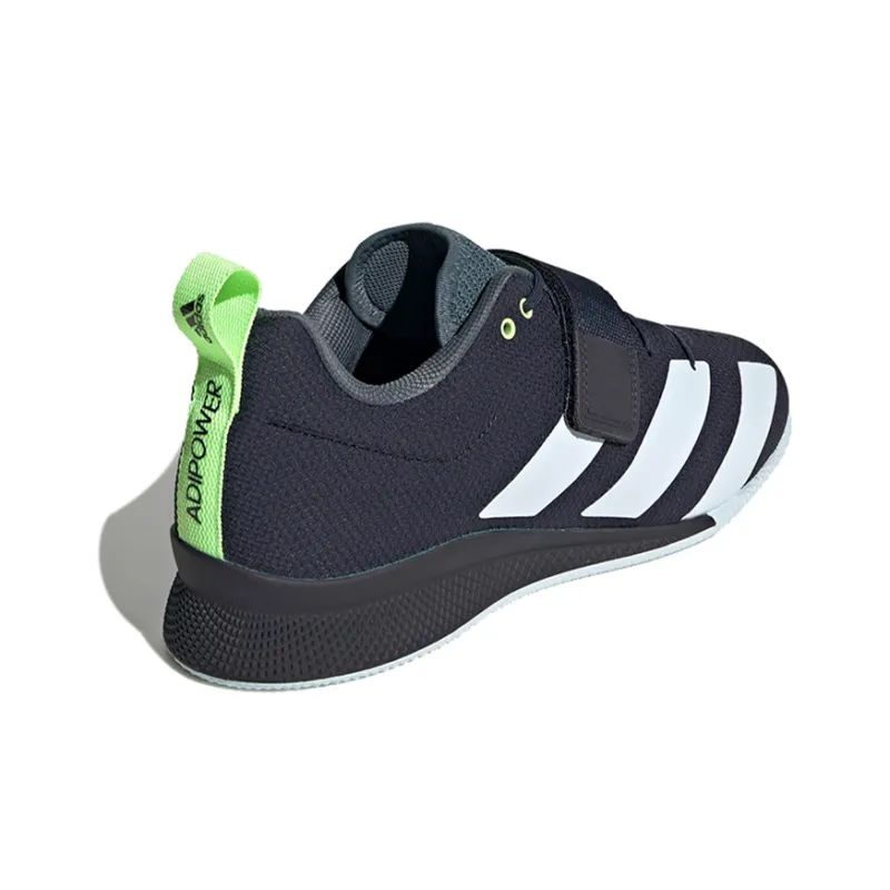 Adidas Adipower Weightlifting 2 Breathable Low-Top Training Shoes Unisex Dark Blue White-4