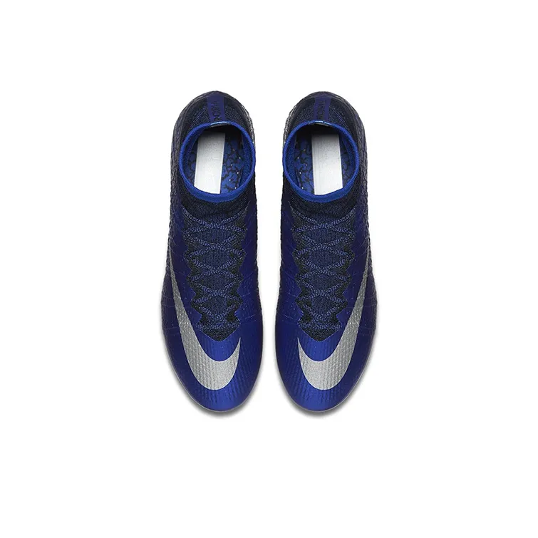 Nike Mercurial Superfly 8 Soccer Shoes Men High Top Blue/Black-3