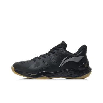 LiNing Cloud Thunder Cushioned Slip Resistant Abrasion Resistant Badminton Shoes Men's Black