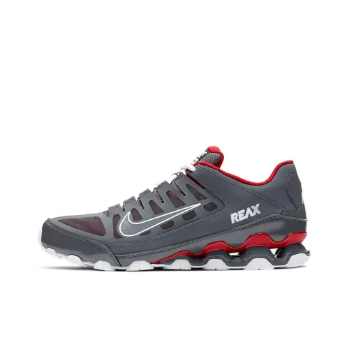 Nike Reax 8 Training Shoes Men Low-Top Gray White Red