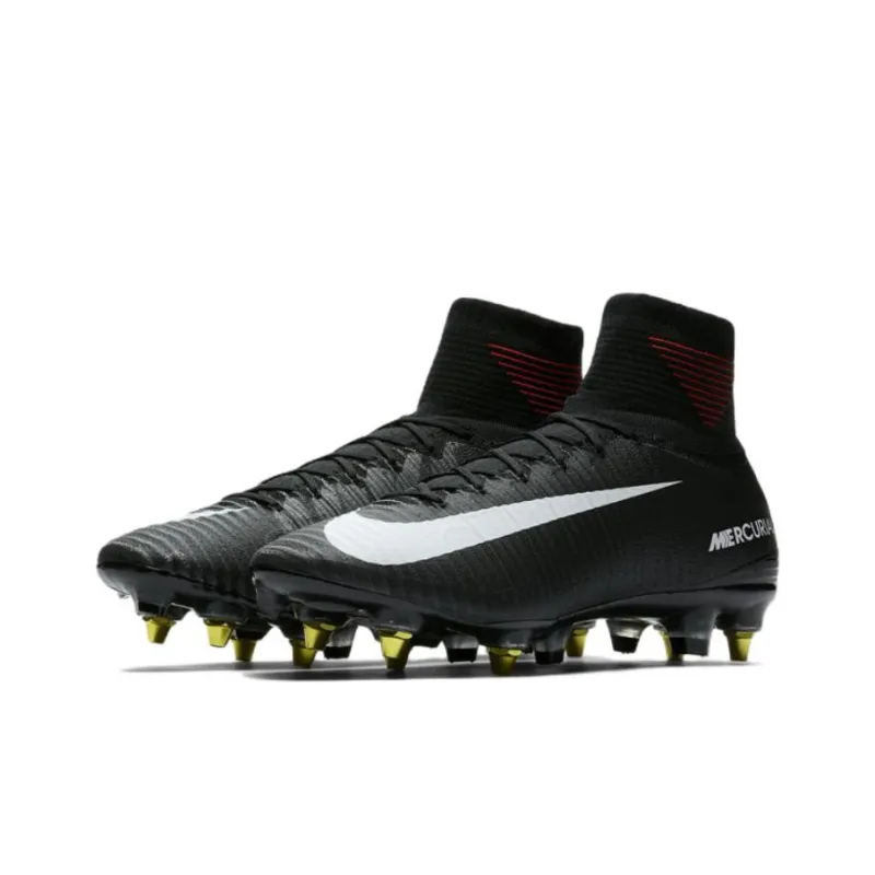 Nike Mercurial Superfly 5 Soccer Shoes Men High Top Black/White-2
