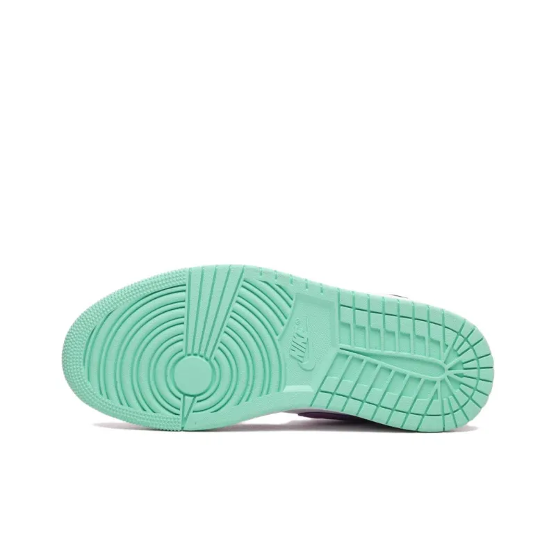Jordan 1 Low Green Glow Violet Shock GS-4