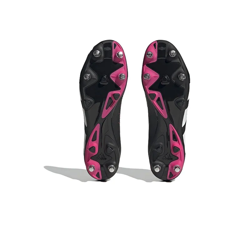Adidas PREDATOR ACCURACY.3 Cushioning Anti-Slip And Wear-Resistant Soccer Shoes Men's Black Pink-5